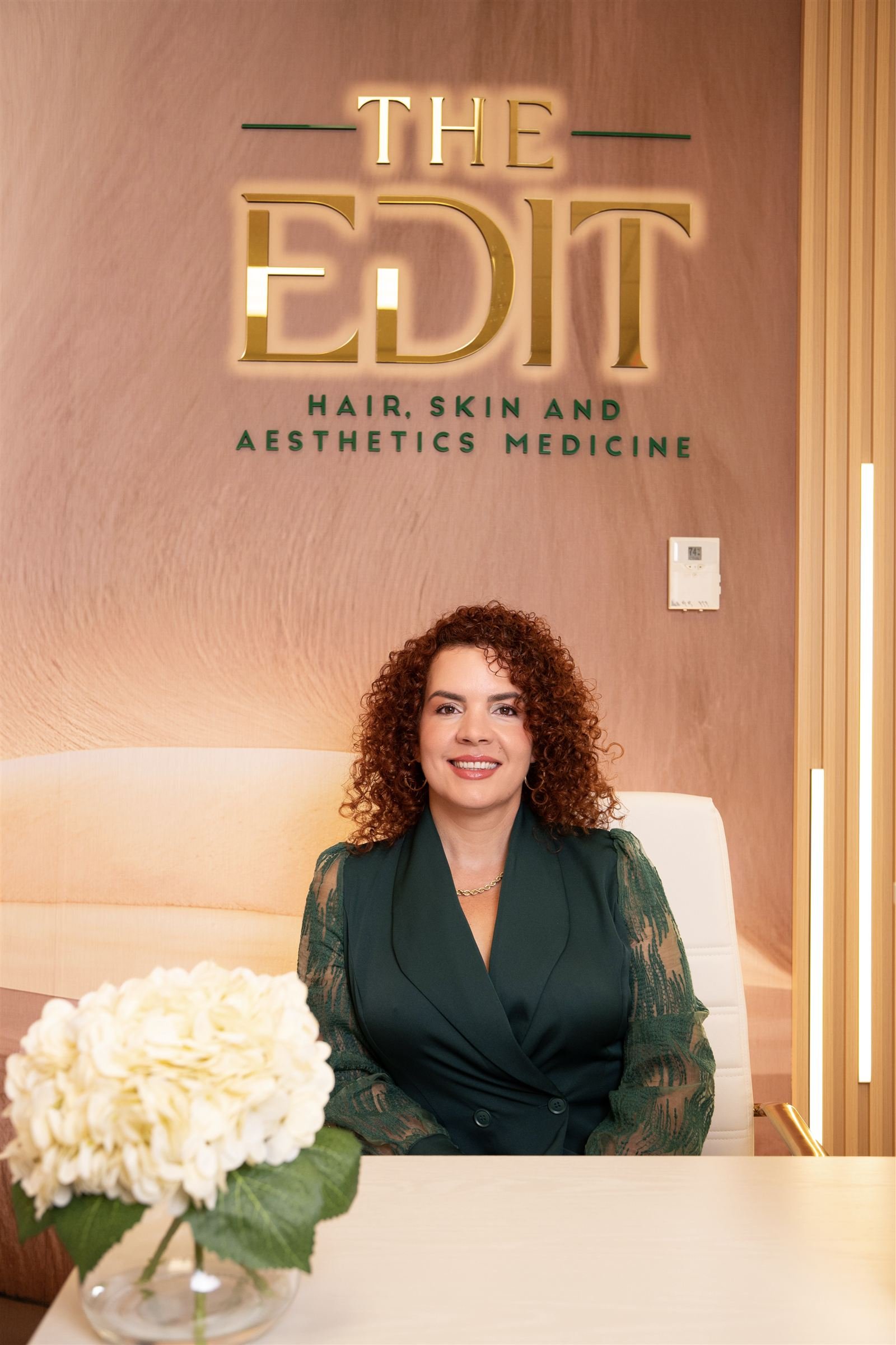 Reception of The Edit clinic in Kendall, where body contouring plans are designed